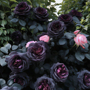 Роза Черная купить по цене от 450р. в интернет-магазине «Посадика» с доставкой почтой в в Курчалойе и по всей России – [изображение №1].